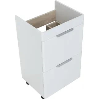 Тумба под раковину Aquanet Ирис New 310151 50 см белый глянец